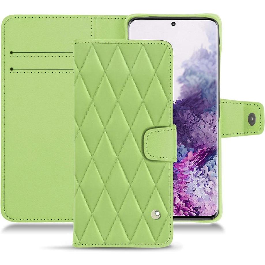 Noreve Lederschutzhülle Wallet (Samsung Galaxy S20), Smartphone Hülle, Grün