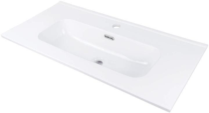 Actual product image Deante Ceramic built-in washbasin with space for a mixer tap - 80 cm