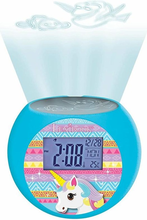 Actual product image Lexibook Unicorn Projector Radio Alarm Clock (RL975UNI)