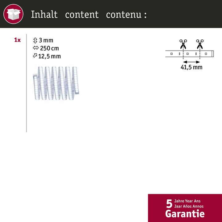 Produktbild Paulmann MaxLED 1000 Stripe (Tageslicht, 250 cm, Indoor)