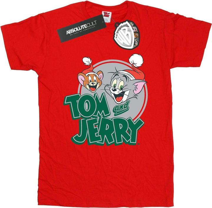 Immagine prodotto Tom & Jerry Christmas Greetings Maglietta Ampia Donna (XL)
