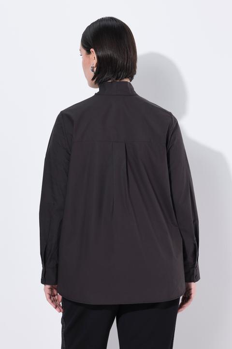 Produktbild Ulla Popken Schluppen-Bluse, A-Linie, Stehkragen, Langarm (50, 52)
