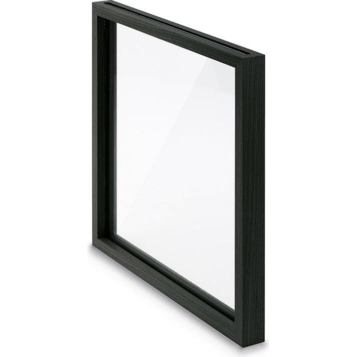 PLATENHOES LP VINTAGE KARTON MET VENSTER (GRIJS