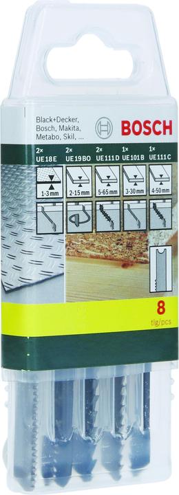 Produktbild Bosch Zubehör Sägeblattkassette Holz/Metall/Kunststoff (U-Schaft), 8-teilig