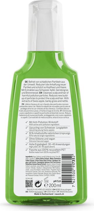 Produktbild Rausch Anti-Pollution-Shampoo mit Schweizer Apfel (200 ml, Flüssiges Shampoo)