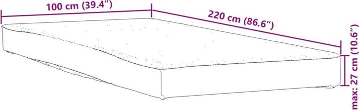 Produktbild VidaXL Matratzenschoner Matratzenauflage Matratzenschutz 90x190cm Wasserdicht (100 x 220 cm)