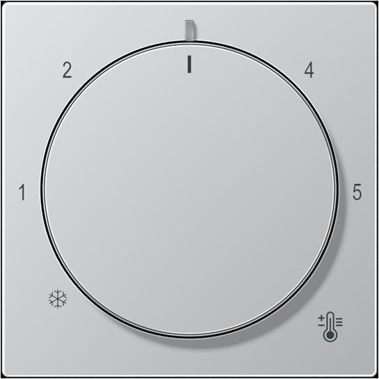 Actual product image JUNG Cover for thermostat A1749BFAL Aluminium