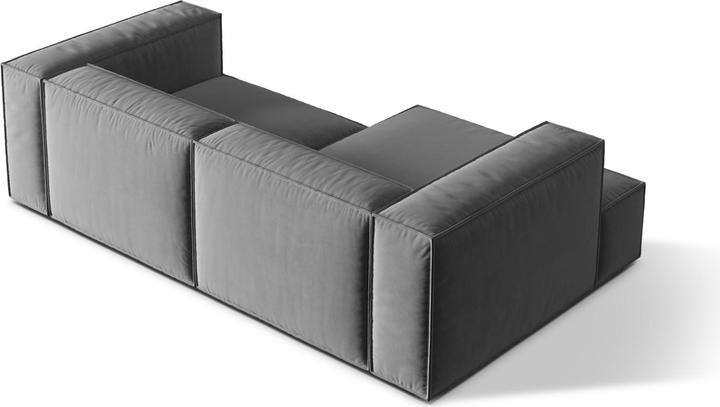 Image du produit Micadoni Canapé D'Angle Gauche Modulaire, "Nuria", 3 Places, 147x252x72 Fabriqué en Europe (Canapé d'angle, Canapé modulaire)