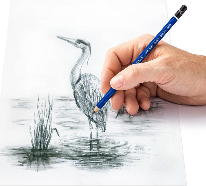 Produktbild Staedtler Bleistift-Set 'Mars Lumograph aquarell Design Journey' (3.60 mm, 4B, 6B, 8B, 4x)