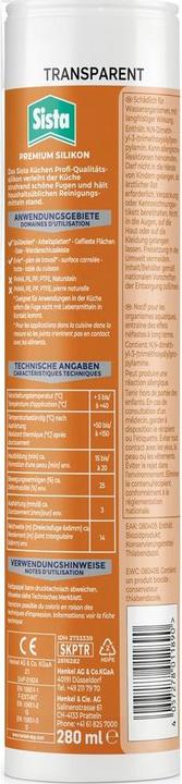 Image du produit Sista Cuisine Silicone Transparent 280g (0.46 kg, Transparent, 280 ml)