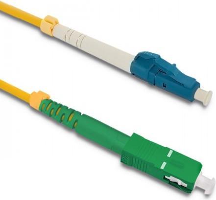 Qoltec Patchcord światłowodowy LC/UPC - SC/APC | Singlemode | 9/125 | G652D | Simplex | 20m (20 m)