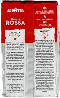Valori nutrizionali e ingredienti Lavazza Qualità Rossa (Tostatura media, 250 g)