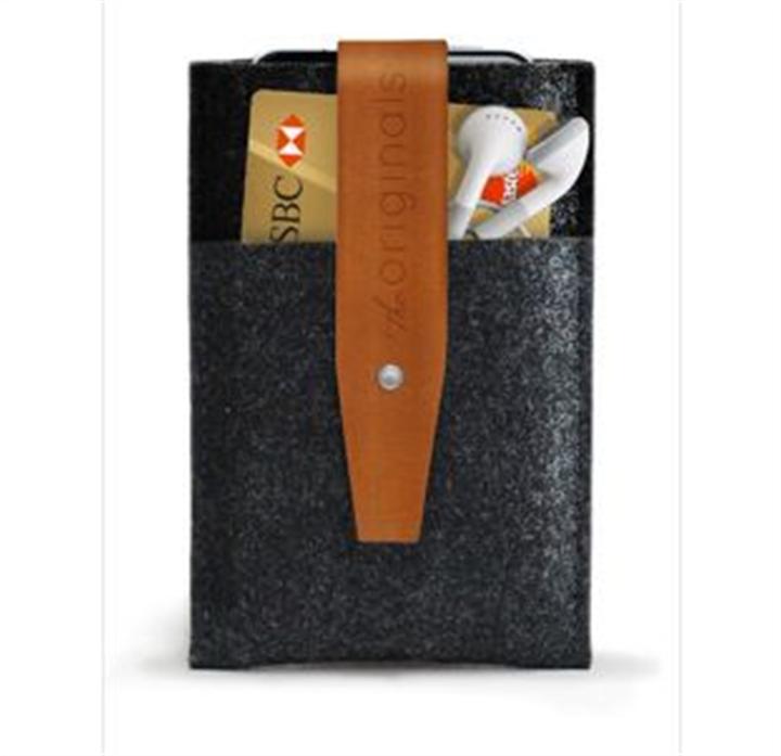 Produktbild Mujjo Wallet für iPhone 3G/3GS/4/4S Dunkelgrau/Braun (Apple iPhone 4, Apple iPhone 3GS, Apple iPhone 4s, Apple iPhone 3G)