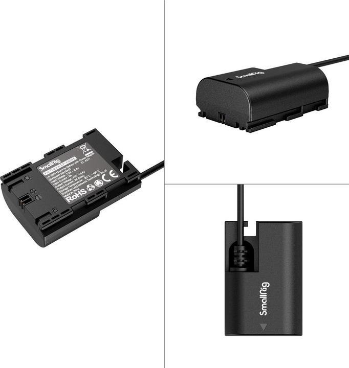 Produktbild SmallRig LP-E6NH Dummy Battery with Power Adapter (European standard) (Kamera Akku Netzadapter)