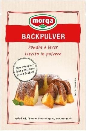 Actual product image Morga Baking powder o phosphate display 15x22g (330 g)