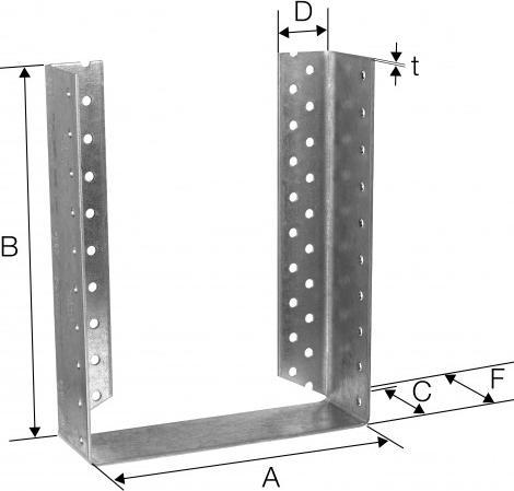 Actual product image Simpson Sst Simpson Balkenschuh BSDI 120x240 (Joist hanger)