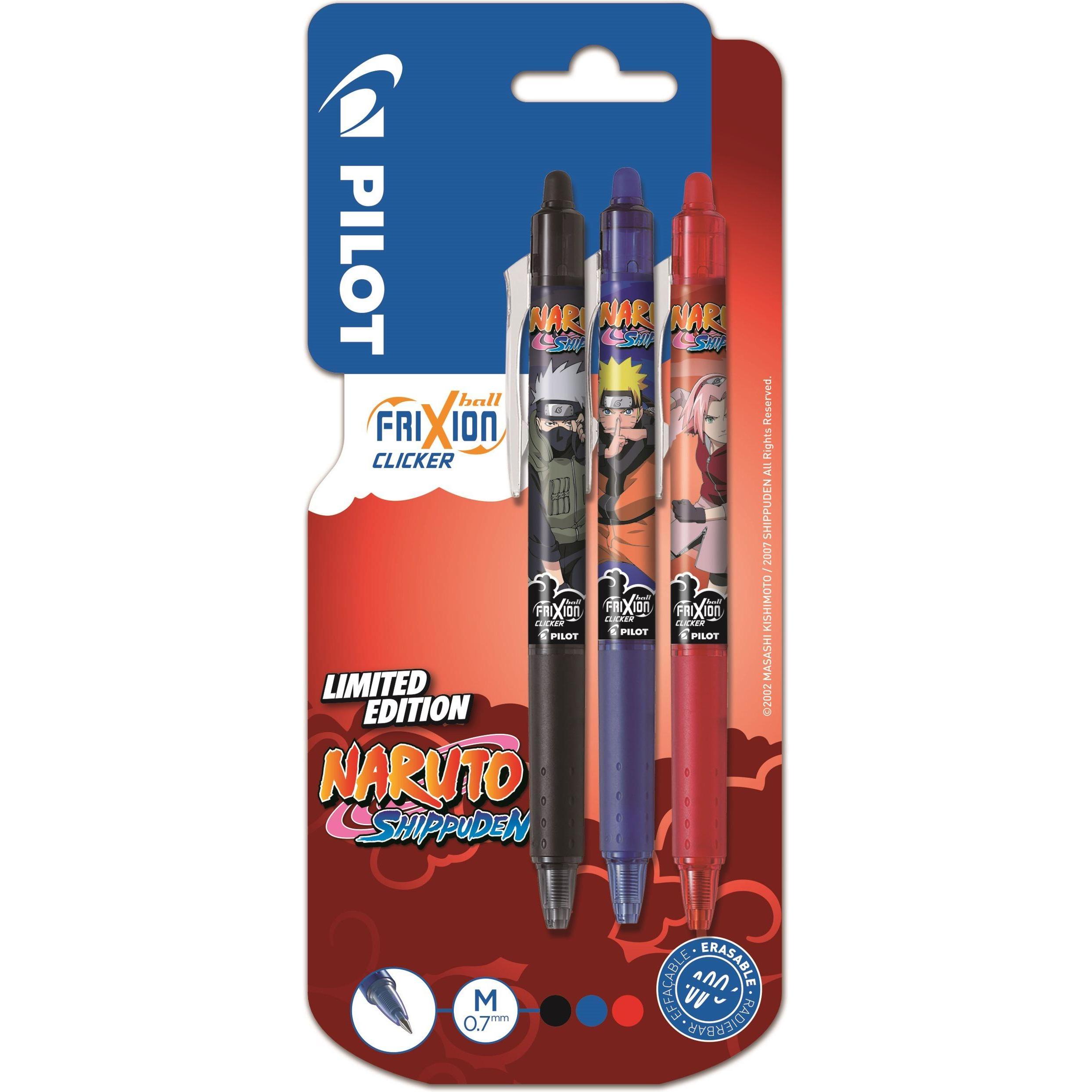 Pilot, Schreibstifte, Naruto (Multicolor, 3 x)