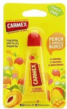 Actual product image Carmex Peach & Mango Burst Lip Balm Tube 10g (Lip balm)