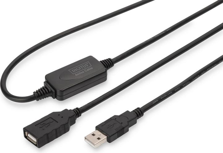 Produktbild Digitus USB Active Extension Kabel (10 m, USB 2.0, 2.50 W)