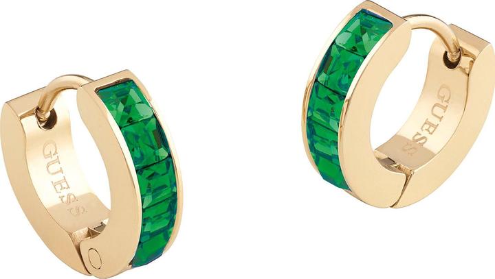Image du produit Guess Huggie Me Boucles d'oreilles en cristal plaqué or JUBE03134JWYGEMT/U (Acier inoxydable)