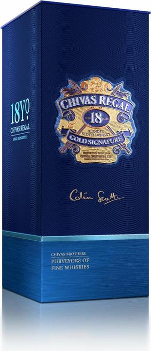Image du produit Chivas Regal Signature en or de 18 ans (Whisky mélangé, Scotch Whisky, 1 x 70 cl)