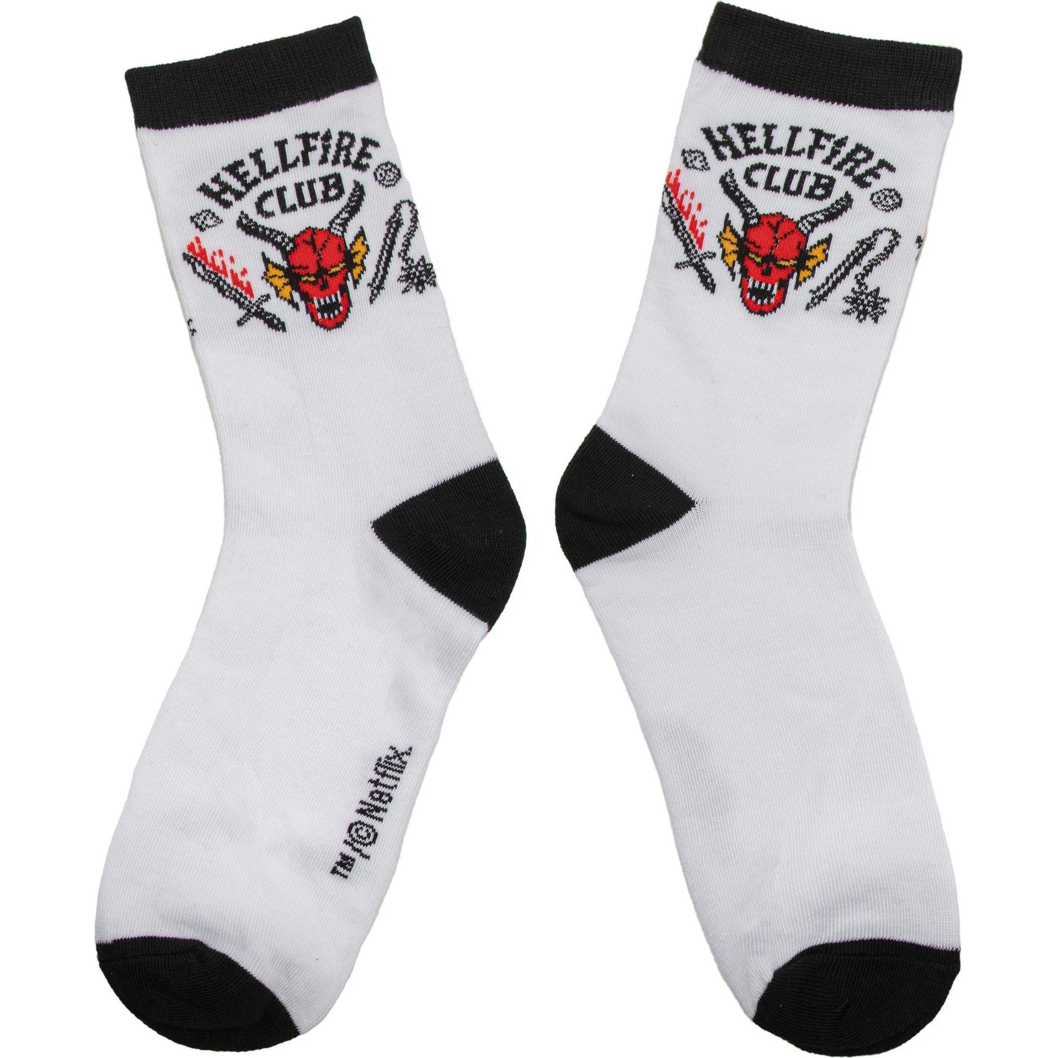 Thumbnail - Cinereplicas, Socken, Stranger Things: Hellfire Club Socken (3 Paare, Mehrfarbig, (3er Pack, 40)