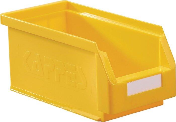 Kappes Open fronted storage box L290xW140xH130mm PE yellow