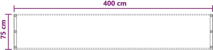 Produktbild vidaXL Balkonsichtschutz (400 cm)