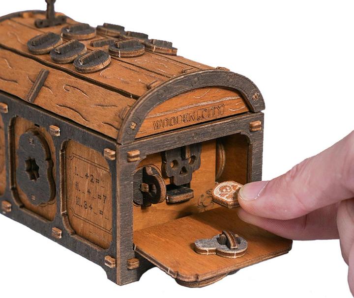 Produktbild WoodenCity Holzmodel 3D Treasure Chest (165 Teile)