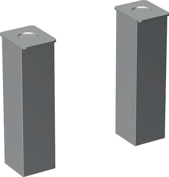 Geberit Pied de meuble RENOVA COMPACT chromé, 2 pièces