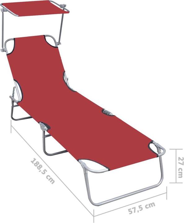 Produktbild vidaXL Sonnenliege (188.50 cm)