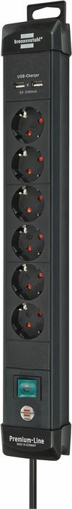 Actual product image Brennenstuhl Premium Line (8 x, USB-A, CEE 7/3, 3 m)