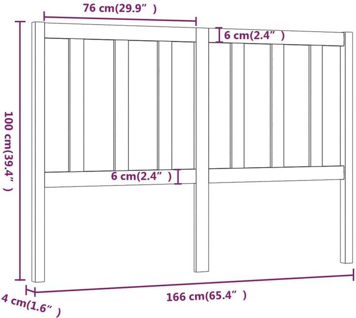 Actual product image VidaXL Lynsay (166 x 4 x 100 cm)