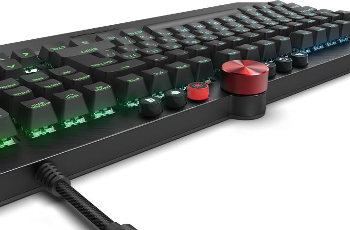Produktbild AOC for gaming AGON AGK700 RGB LED backlight, US, Black, with cable, USB, CHERRY MX Red (US)