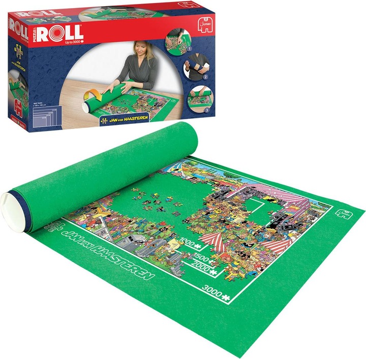 Produktbild JAN van Haasteren - Puzzel & Rol - Puzzelmat - Tot 3000 stukjes (3000 Teile)