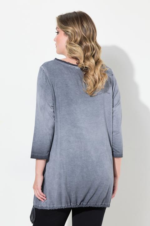 Produktbild Miamoda Longshirt, verzierter Druck, Saumknoten (48)