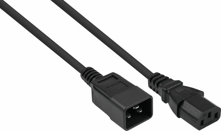 Kabelmeister IEC appliance extension IEC appliance plug C20 to IEC appliance socket C13 (0.50 m, C20, C13)