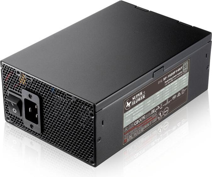 Actual product image Super Flower LEADEX TITANIUM 1600W 80 PLUS Titanium Netzteil – 1.600 Watt, schwarz (1.60 W)