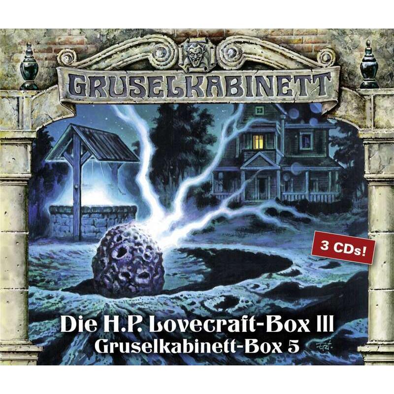 Gruselkabinett Box 5, Hörbücher von H.P. Lovecraft, Peter Reinhardt, Jan Makino, Titania Medien, Reiner Schöne