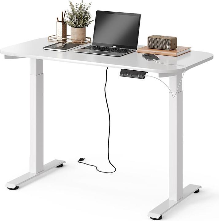 Produktbild Vicco Schreibtisch Elevate, Weiss/Weiss, 180 x 57.5 cm (120 x 60 x 70 cm)