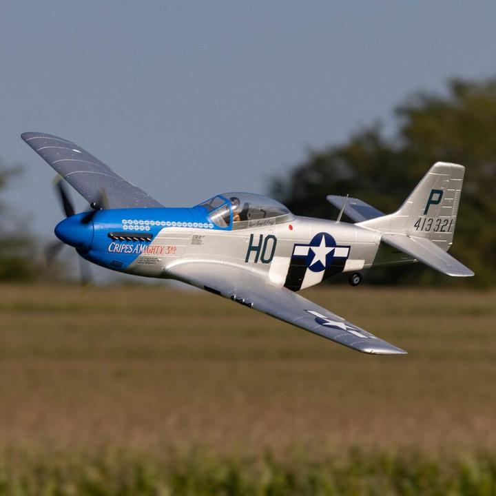 Produktbild E-Flite P-51D Mustang 1200mm Elektromotor Warbird BNF Basic inkl. AS3X und SAFE (Warbird)