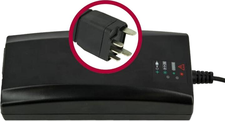 Actual product image BMZ Charger with the Blade contact 42V Blade contact (E-Bike battery)