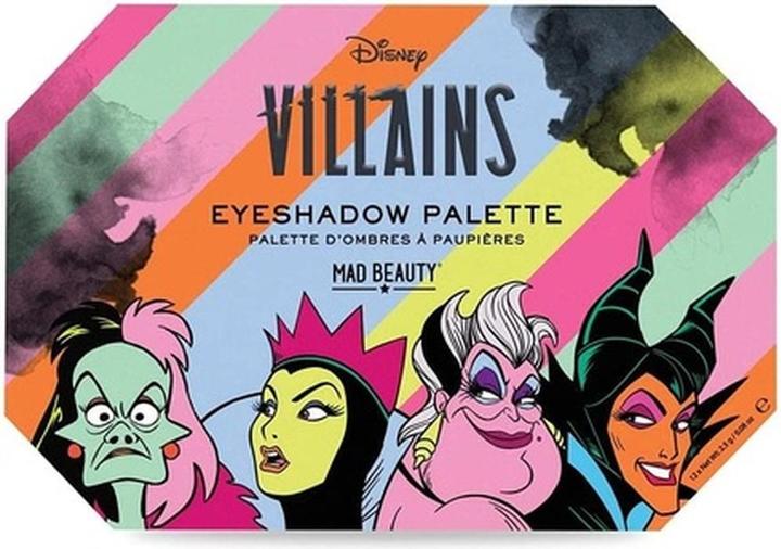 Image du produit Mad Beauty Palette d'ombres à paupières Disney Villains (12 x 2,5 g) (Rose, Noir, Marron, Beige)