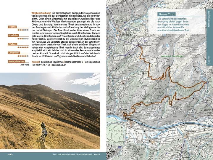 Actual product image Wallis Raus und Mountainbiken | E-Mountainbiken (German, Hallwag Kümmerly+Frey AG, 2022)