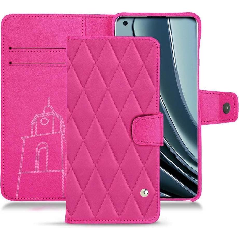 Noreve Lederschutzhülle Wallet (OnePlus 10 Pro), Smartphone Hülle, Rosa