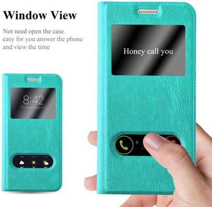 Produktbild Cadorabo Book mit View Doppelfenster Cover (Samsung Galaxy S7)