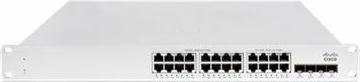 Produktbild Cisco MERAKI MS150-24P-4X L2 STCK CLD-MNGD 48GE 740W POE (24 Ports)