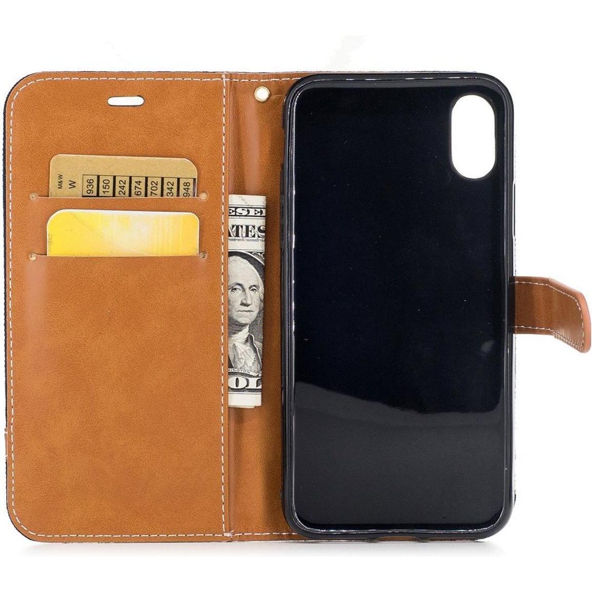 Thumbnail - König Design Hülle Handy Schutz für Apple iPhone XS Case Cover Tasche Wallet Etui Handyhülle (Apple iPhone XS), Smartpho...