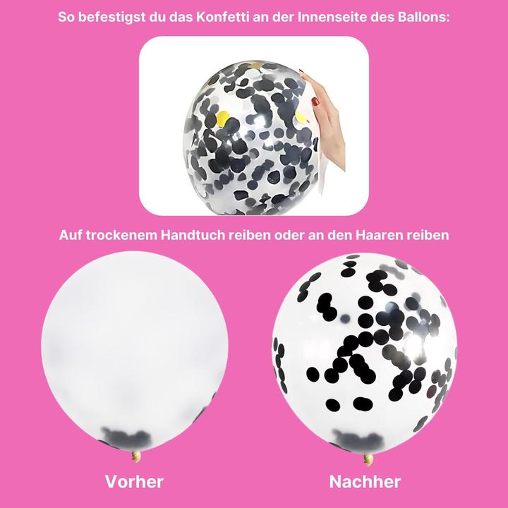 Produktbild Hermex 145er Set Party-Luftballons Geburtstagsballons Ballonbogen Luftballons Ballongirlande (145 x)