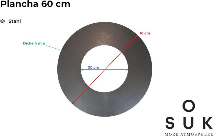 Produktbild Souk Plancha Feuerring für Feuerschale (60 cm)